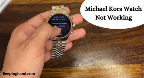 michael kors chronograph funktioniert nicht|Michael Kors Watch Not Working: Reasons & Solutions .